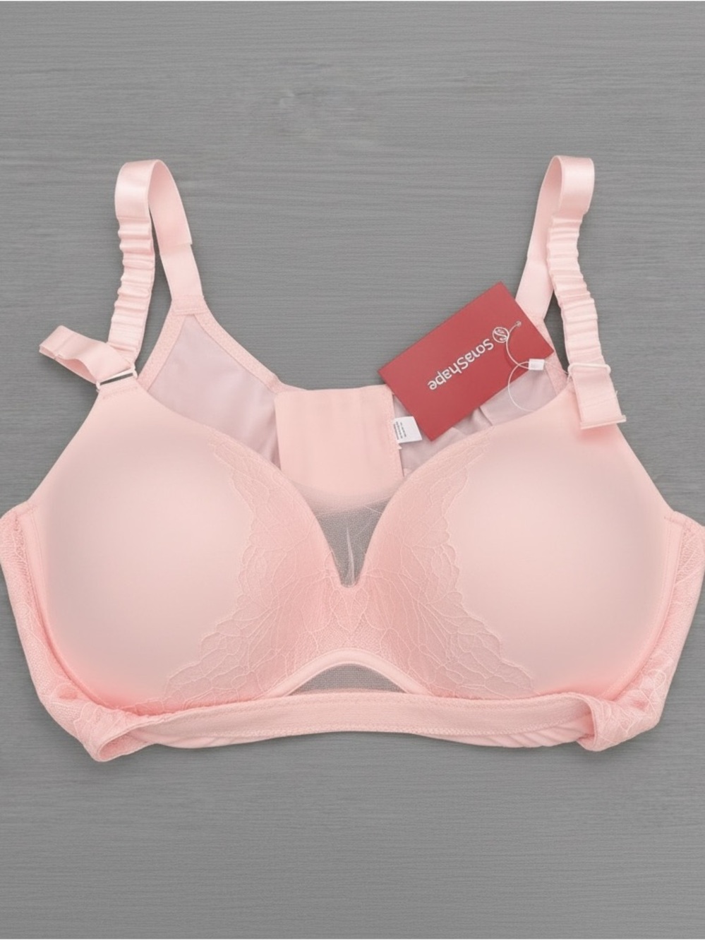 SonaShape Daily Comfort Seamless Lifting Bra- Soft Pink- 2XL- New With Tags